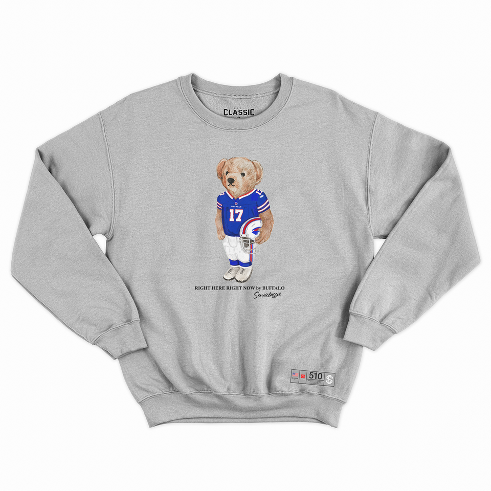 Buffalo Football Semi Bear Crewneck