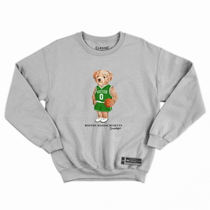 Boston Basketball Semi Bear Crewneck