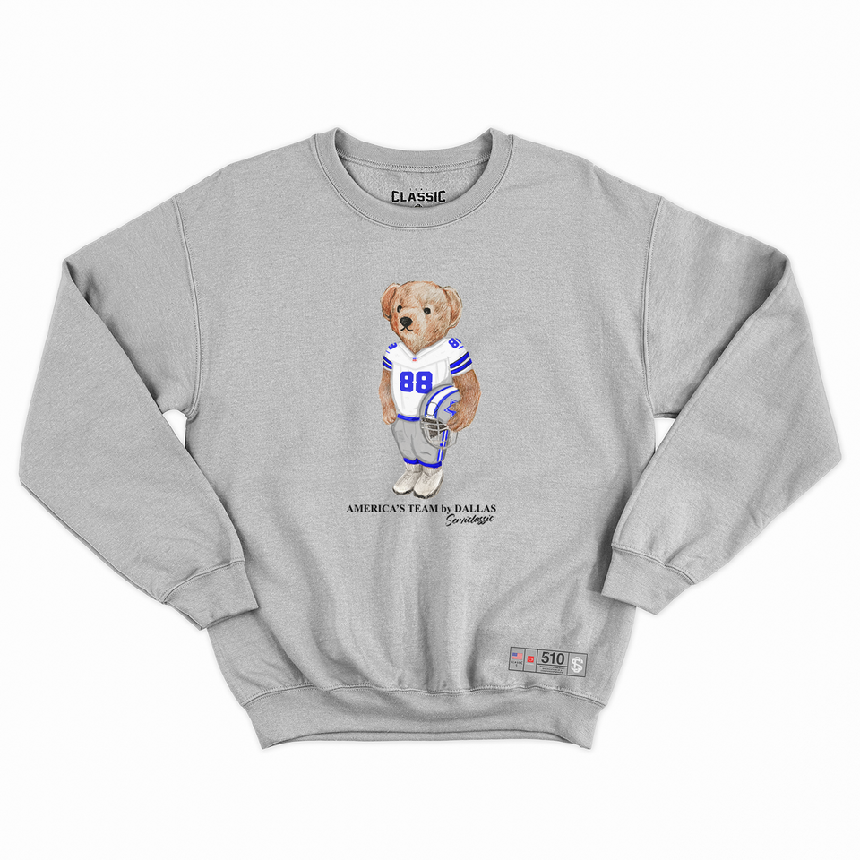 Dallas Football Semi Bear Crewneck