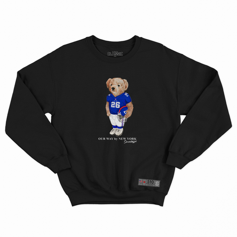 New York Football Semi Bear Crewneck