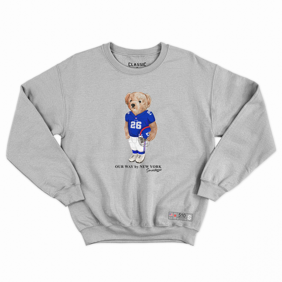 New York Football Semi Bear Crewneck