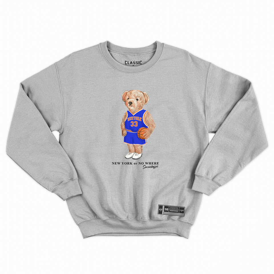 New York Basketball Semi Bear Crewneck