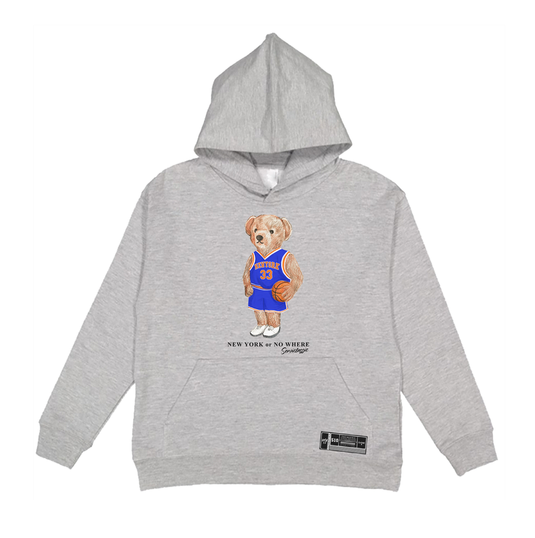 New York Basketball Semi Bear Hoodie