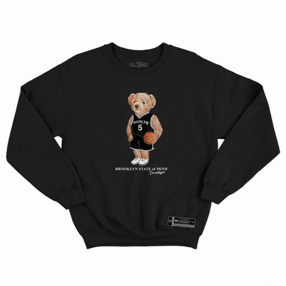 Brooklyn Basketball Semi Bear Crewneck