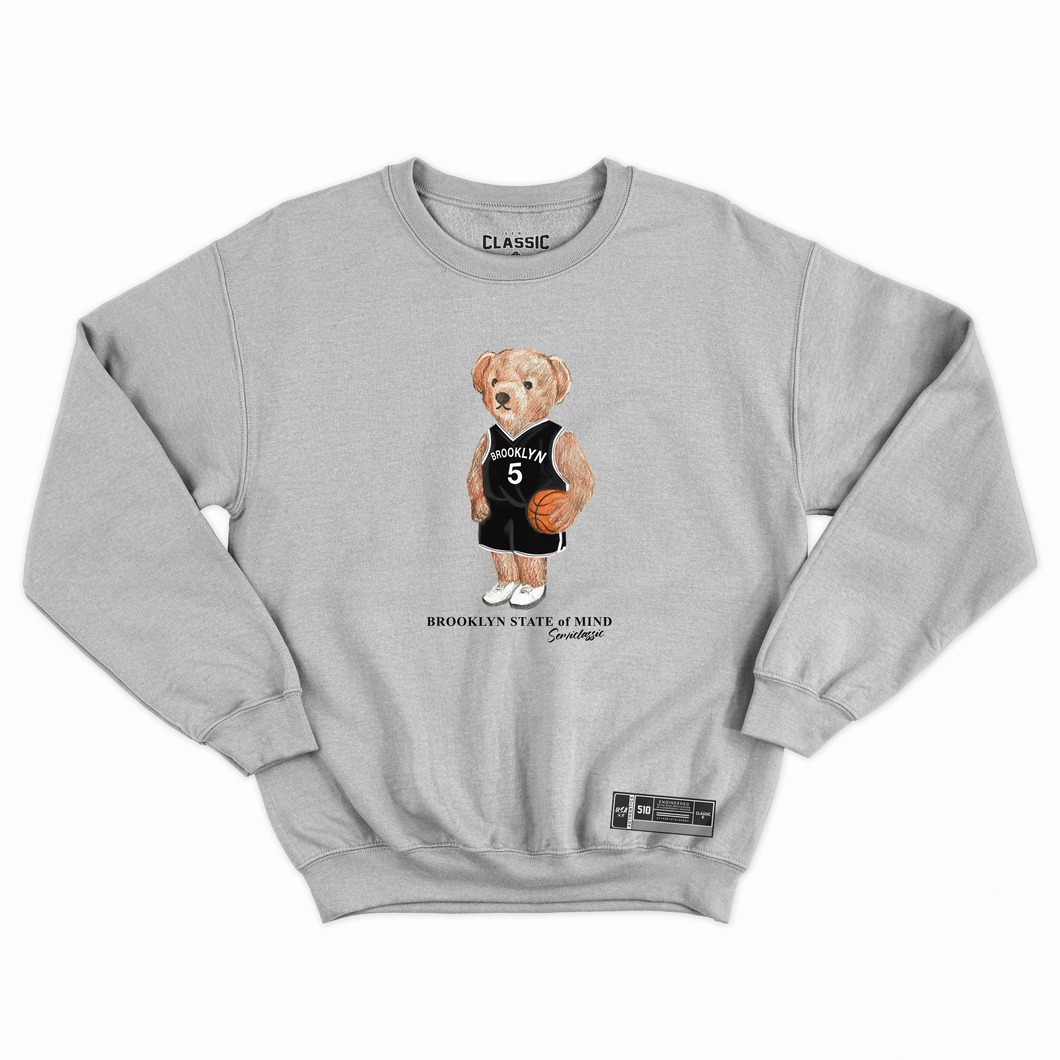 Brooklyn Basketball Semi Bear Crewneck