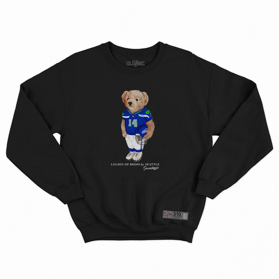 Seattle Football Semi Bear Crewneck