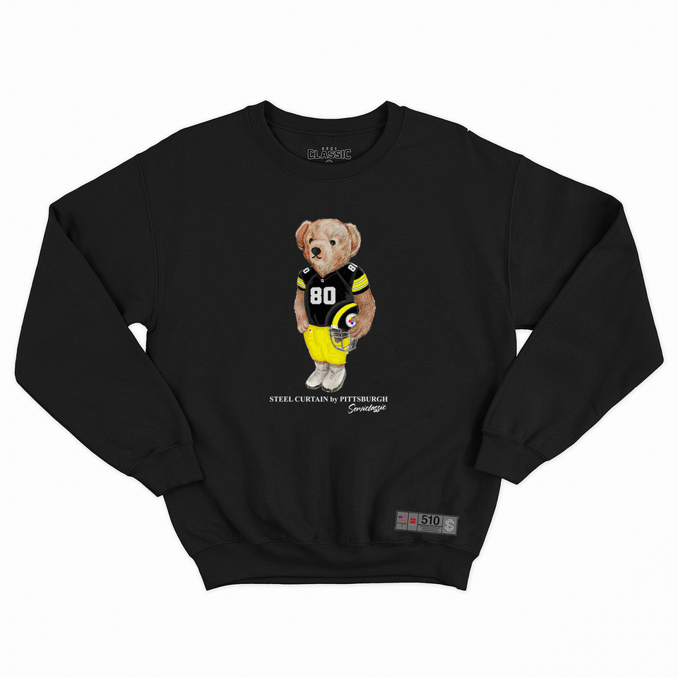 Pittsburgh Football Semi Bear Crewneck